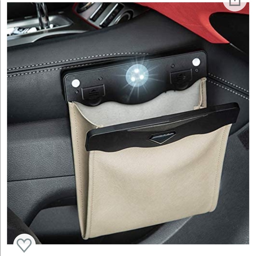Smart LED Car Trash Can Waterproof Garbage Bag